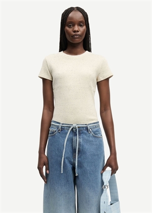 Sanell tee 15903 Egret Mel. Samsøe